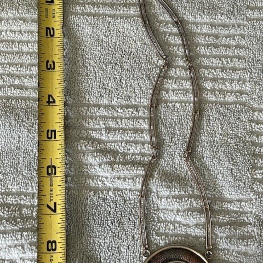 Wilma Spagli silver and animal print necklace - Picture 2 of 3